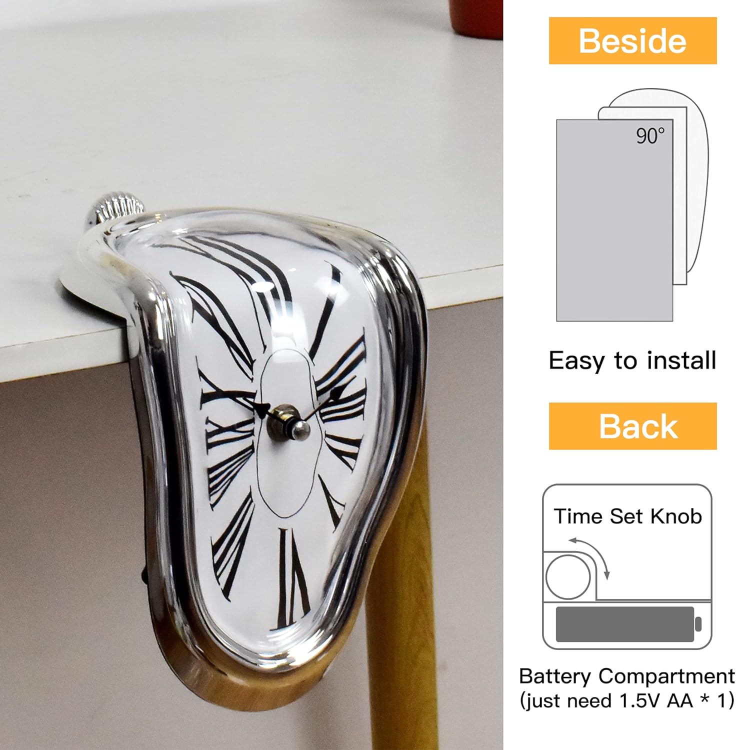 Melting Dali Style Clock - Photo 2
